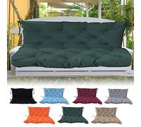 Coussins de rechange pour balancelle pour 3 personnes, imperméable avec dossier, épaisseur 10,2 cm, coussin pour balancelle d'extérieur, terrasse, mobilier de jardin, terrasse (taille : 152,4 x 101,6