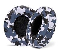 Coussins de Rechange WC Extra épais pour écouteurs Supra-Auriculaires sans Fil Beats Solo 2 & 3 par Wicked Cushions - Cuir Souple et Mousse à mémoire de Forme, adhésif Puissant | Snow Camo