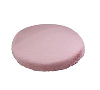 coussins de siège, 1 pièces coussins et de chaise cuisine ronds lavables, salle à manger, siège en mousse mémoire forme for chaises, housse polaire courte lavable(Pink)