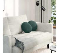 Vidaxl Coussins De Siège 2 Pcs Gris Clair Ø 40 X 13 Cm Velours