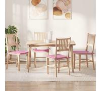 vidaXL Coussins de siège 4 pièces tissu d'intérieur carré 40 x 40 x 3 cm rose