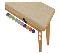 Coussins de siège de 5,1 cm d'épaisseur, doux, lavables, antidérapants pour balancelle - 120 x 40 cm