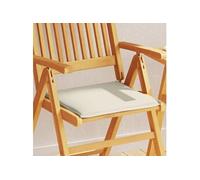 vidaXL Coussins de siège de jardin lot de 4 crème 45x45x2 cm carré, coussin de siège, coussin de siège extérieur, coussin de 847729 Or G