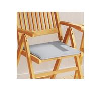Coussins de siège de jardin lot de 4 gris clair 45x45x2cm carré, coussin de siège, coussin de siège extérieur, 847727