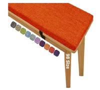 Coussins de siège doux et lavables et antidérapants pour baie vitrée pour extérieur, banc ou balancelle, 5,1 cm d'épaisseur, rouge, 190 x 30 cm