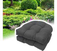 Coussins De Siège en Osier en Forme De U, Coussins De Chaise D’extérieur, Coussin De Patio, Coussins De Chaise Extérieur/intérieur, Imperméables pour La Sall, Dark Gray, One Size