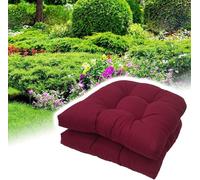 Coussins De Siège en Osier en Forme De U, Coussins De Chaise D’extérieur, Coussin De Patio, Coussins De Chaise Extérieur/intérieur, Imperméables pour La Sall, Wine Red, One Size