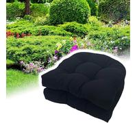 Coussins De Siège en Osier en Forme De U, Coussins De Chaise D’extérieur, Coussin De Patio, Coussins De Chaise Extérieur/intérieur, Imperméables pour La Sall, Black, One Size