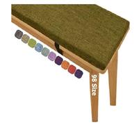 Coussins de siège pour baie vitrée - Doux - Lavables - Antidérapants - Pour terrasse et balancelle - Marron (160 x 55 cm)