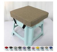 Coussins de siège pour Tabouret de Chaise, Coussins carrés antidérapants pour Tabouret de Chaise, Coussins pour Jardin, Bureau, école, Patio, Bistro(Khaki Color,35x35x5cm)