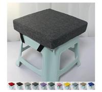 Coussins de siège pour Tabouret de Chaise, Coussins carrés antidérapants pour Tabouret de Chaise, Coussins pour Jardin, Bureau, école, Patio, Bistro(Dark Gray,28x28x5cm)