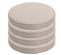 Coussins de siège Ronds Sol 4 pièces, Coussin Chaise antidérapant en éponge Haute densité 45D avec Housse Amovible for Meubles d'intérieur, Jardin(9,40cm)