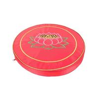 Coussins de sol coussin méditation oreiller Yoga traversin Tatami tapis siège assis Zafu Coussin rond de méditation(Red)