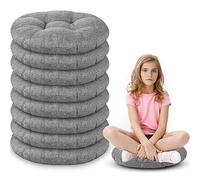Coussins de Sol Ronds de 38,1 cm pour Enfants et Tout-Petits, Assise Flexible pour Meubles de Salle de Classe, Coussin de Sol de 8,9 cm d'épaisseur pour la Maison, la garderie, la Maternelle, Le Yoga