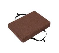 Coussins de tabouret de bar rectangulaires, antidérapants pour salle à manger et tabourets de cuisine avec housse lavable en machine pour la maison, l'école et le bureau (café, 34 x 25 x 5 cm)