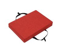 Coussins de tabouret de bar rectangulaires, antidérapants pour salle à manger et tabourets de cuisine avec housse lavable en machine pour la maison, l'école et le bureau (orange, 34 x 25 x 5 cm)