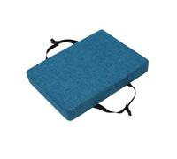 Coussins de tabouret de bar rectangulaires, antidérapants pour salle à manger et tabourets de cuisine avec housse lavable en machine pour la maison, l'école et le bureau (bleu, 34 x 25 x 5 cm)