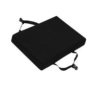 Coussins de tabouret de bar rectangulaires, antidérapants pour salle à manger et tabourets de cuisine avec housse lavable en machine pour la maison, l'école et le bureau (noir, 34 x 25 x 5 cm)