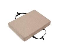 Coussins de tabouret de bar rectangulaires, antidérapants pour salle à manger et tabourets de cuisine avec housse lavable en machine pour la maison, l'école et le bureau (kaki, 34 x 25 x 5 cm)