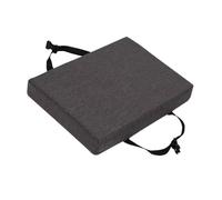 Coussins de tabouret de bar rectangulaires, antidérapants pour salle à manger et tabourets de cuisine avec housse lavable en machine pour la maison, l'école et le bureau (gris foncé, 34 x 25 x 5 cm)