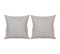Coussins décoratifs 2 pcs Gris clair 40x40 cm Tissu microfibre vidaXL vidaXL