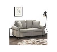 Coussins décoratifs 2 pcs Gris clair 40x40 cm Velours 349485
