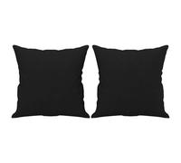 Coussins décoratifs 2 pcs Noir 40x40 cm Tissu microfibre vidaXL vidaXL