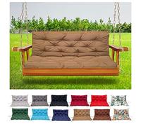 Coussins d'extérieur imperméables pour bancs - Coussins de rechange épais et antidérapants pour chaises de jardin et terrasse, idéal pour balancelle et hamac de 2 à 3 places