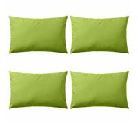 vidaXL Oreiller d'extérieur Lot de 4 60 x 40 cm Vert pomme