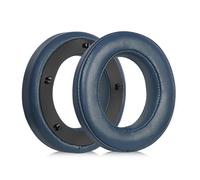 Coussins d'oreille en mousse à mémoire de forme compatible avec Focal Clear Mg Pro, bleu marine, résistant à l'étirement
