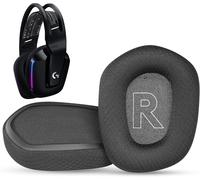 Coussins d'oreilles de Remplacement en Tissu G733 compatibles avec Logitech G733/G535/G335 Le Casque de Jeu, Coussins d'oreilles avec Mousse d'isolation phonique Confortable-Noir