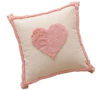 Coussins élégants pour femmes Coussins faciles à nettoyer Caractéristique pour un confort élégant et accent de la pièce Amour Cœur Design Coussin Coussin
