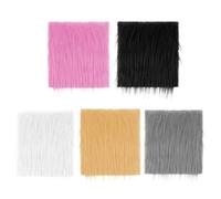 Coussins en fausse fourrure 5 pièces, tissu en fourrure, coussins de chaise en peluche, nappes en fourrure, coussins décoratifs en fourrure, coussins en fourrure artisanale