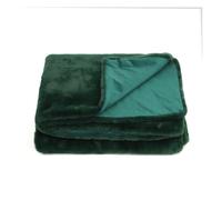 Coussins et plaids - Nature & Découvertes : Plaid Reykjavik matière recyclée - Vert foncé