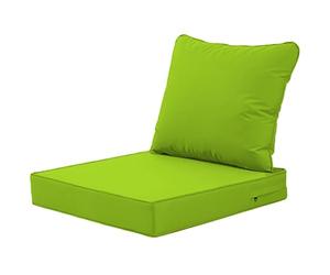 Coussins imperméables pour mobilier de Jardin 48 * 48 * 8/48 * 50 cm avec Dossier intégré. Lavables et dotés de Fixations antidérapantes et d'une poignée, Ces Coussins Profonds conviennent Parfait