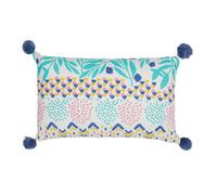 Coussins Jardin d'Ulysse BOH-FLEUR Bleu 30x50 cm