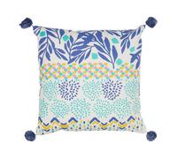 Coussins Jardin d'Ulysse BOH-FLEUR Bleu 45x45 cm