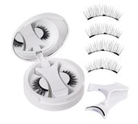 Coussins Magnétiques - Kit Magnétique Des Cils | Faux Cils Pour Quotidiennement | Lash Pour Les Yeux De Magnétique Naturel Réutilisable Avec Boîte De Rangement Et Clip Pour L'usure Quotidienne, Le