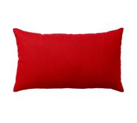 Coussins Non Déhoussables en Coton Uni - Rouge - 30 x 60 cm
