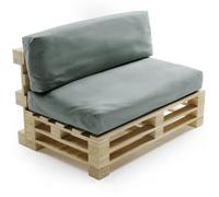 Coussins Palette Déhoussable Imperméable - LOT - Bananair - Gris clair Fabriqué en France