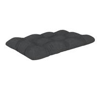 POKAR Coussin Matelassé pour Palettes Euro - 1x Assise 120cm x 80cm x 12cm, en Mousse formée à Froid, très Confortable, Canapé de Jardin, Intérieur et Extérieur, sans Palette, Anthracite