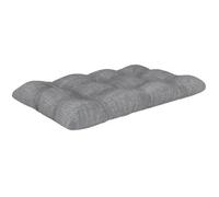 POKAR Coussin Matelassé pour Palettes Euro - 1x Assise 120cm x 80cm x 12cm, en Mousse formée à Froid, très Confortable, Canapé de Jardin, Intérieur et Extérieur, sans Palette, Gris