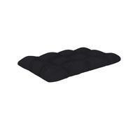 POKAR Coussin Matelassé pour Palettes Euro - 1x Assise 120cm x 80cm x 12cm, en Mousse formée à Froid, très Confortable, Canapé de Jardin, Intérieur et Extérieur, sans Palette, Noir