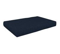 POKAR Coussin pour Palettes Euro - 1x Assise 120cm x 80cm x 15cm, en Mousse formée à Froid, très Confortable, Canapé de Jardin, Intérieur et Extérieur, sans Palette, Bleu foncé