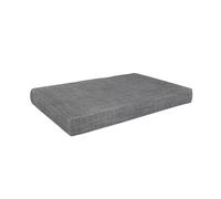 POKAR Coussin pour Palettes Euro - 1x Assise 120cm x 80cm x 15cm, en Mousse formée à Froid, très Confortable, Canapé de Jardin, Intérieur et Extérieur, sans Palette, Gris