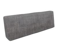 Coussins palettes Tissu lisse - Gris - Dossier 120x40 - 100% Polypropylène - Intérieur/Extérieur - POKAR
