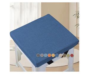 Coussins Pouf Ottomane Carré/Rectangulaire Coussins de siège pour Tabouret de Chaise, Coussins pour Jardin, Bureau, école, Patio, Bistro(#6,30x30x5cm)