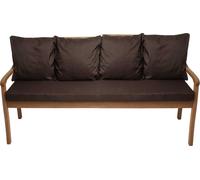Coussins pour banc de jardin Marron| Assise 170x60x7 + dossier 4x 56x50cm| Coussins pour balançoire de jardin| Coussins pour mobilier de jardin pour 4 personnes