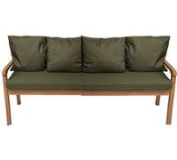 Coussins pour banc de jardin Vert| Assise 170x50x7 + dossier 4x 56x50cm| Coussins pour salon de jardin pour 4 personnes| Coussins pour balançoire de jardin