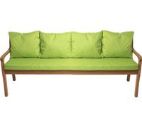 Coussins pour banc de jardin Vert clair| Assise 170x60x7 + dossier 4x 56x50cm| Coussins pour balançoire de jardin| Coussins pour mobilier de jardin pour 4 personnes